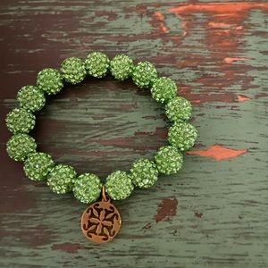 Rustic Cuff - Girl’s Green Bracelet